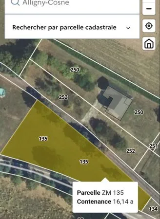Terrain constructible 1636m2