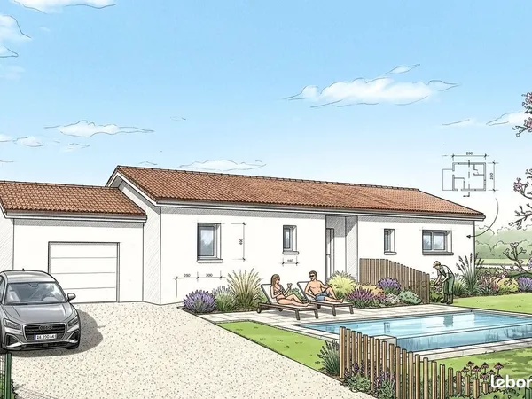 Projet de construction d'une maison 106 m² avec terrain à PERREX (01)