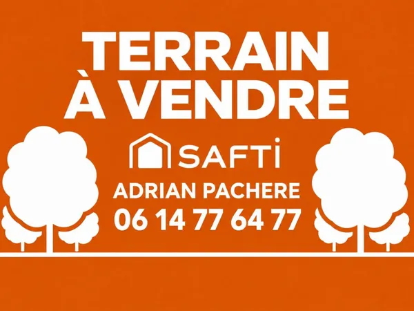 RARE SUR LE SECTEUR ! Un terrain de 1 884 m² dont 1 058 m² constructibles, offrant calme, intimité e