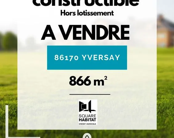 Terrain 866 m² YVERSAY