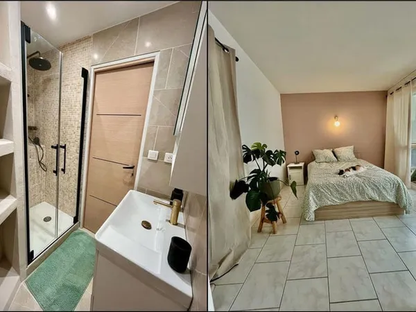 2 Chambres meublées tout confort dans coloc 82m²