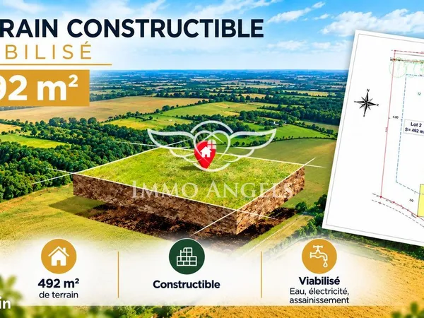 Terrain 492 m² Le Thor