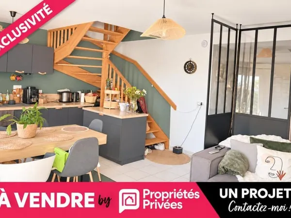 74150-Rumilly-Maison mitoyenne d un coté - 77 m2