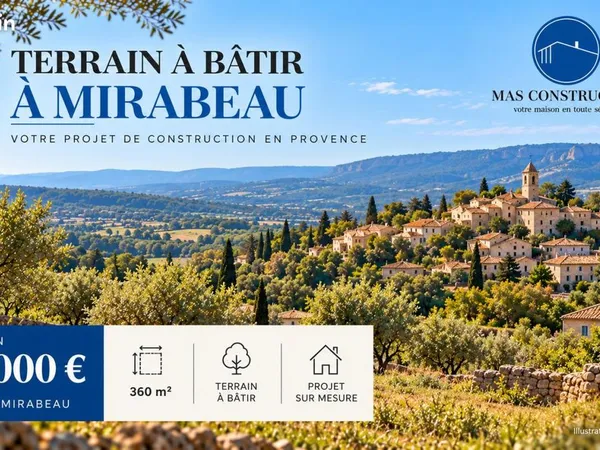 Terrain 360 m² Mirabeau