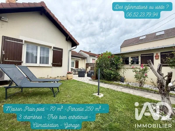 Maison de plain-pied 4 pièces 70 m²