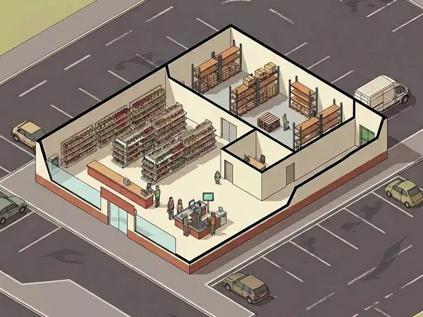 Local commercial 1206 m²