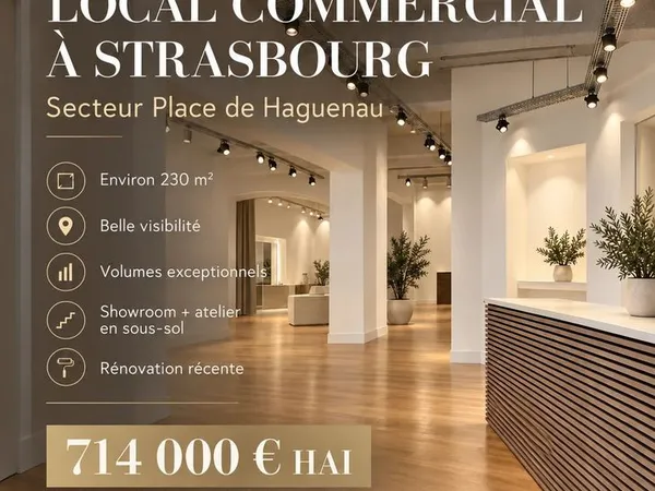 Local commercial 230 m² Strasbourg