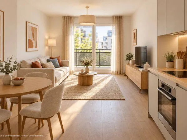 Appartement 3 pièces 59 m²