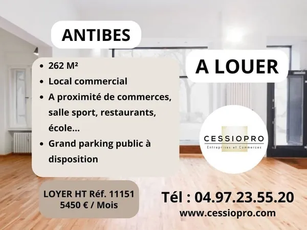 Local commercial 262 m²