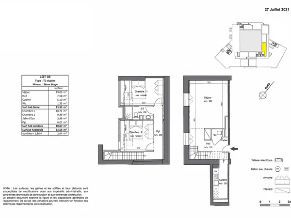 Antibes centre – Duplex 3 pièces en réhabilitation