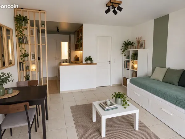 Studio meublé de 22 m² avec terrasse - Éventail de Cabourg