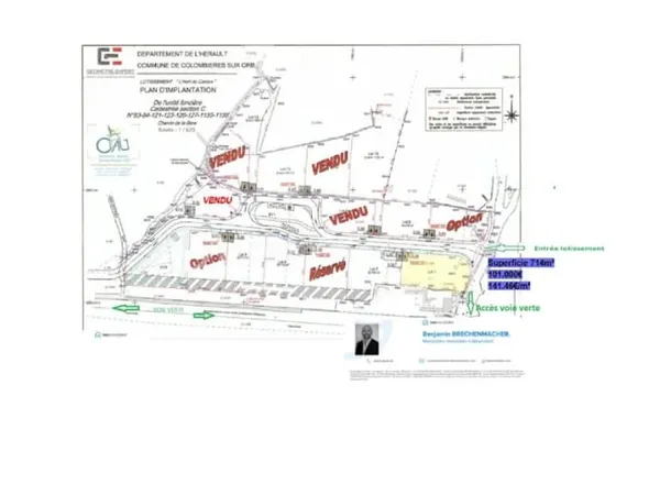 Terrain 1130 m²