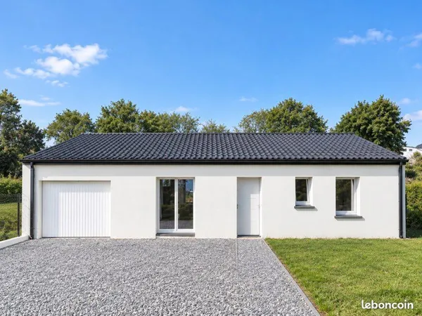 Maison 3 chambres avec jardin et garage
