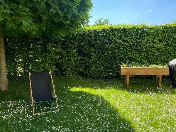 Appartement meublé 83m2-3ch-jardin 200m2-double garage