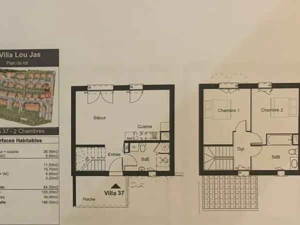 VILLAS NEUVES - VILLAS DE TYPE 3 / Livraison prévue au 2e trimestre 2028