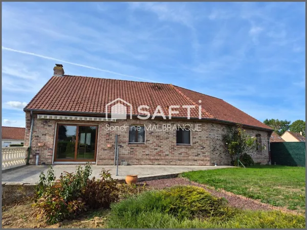 Maison individuelle de PLAIN-PIED 125 m2 _4 chambres -sous sol complet