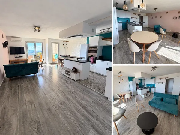Beau T3 meublé traversant avec terrasse - Grasse