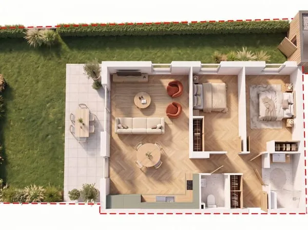 Appartement 3 pièces 74 m²