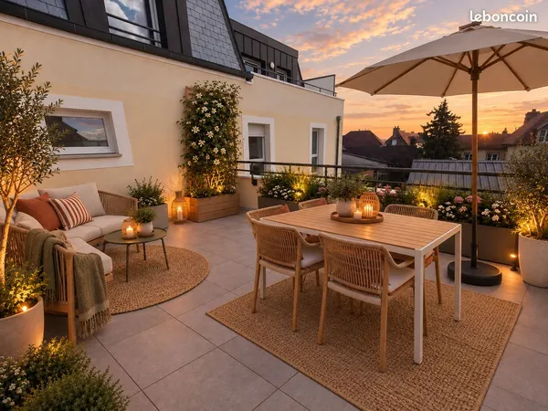 Magnifique appartement T4 neuf de 130 m² avec 2 terrasses et 2 garages doubles
