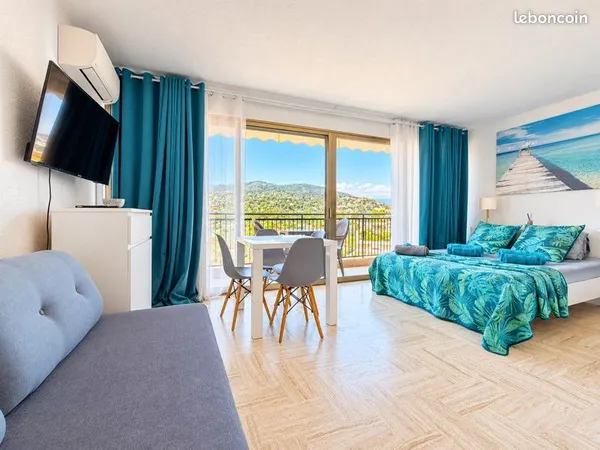 Studio meublé Cannes Marina - disponible immédiatement - piscine - parking