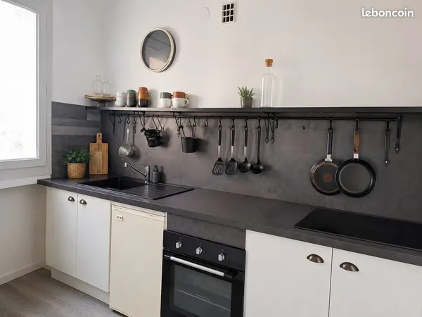 Appartement traversant de 73m2+garage fermé+cave,Bellevue 89000