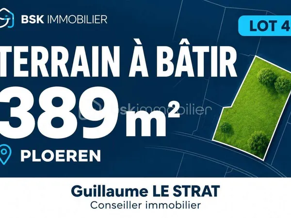 Terrain 389 m²