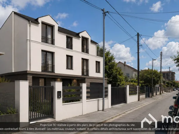 Projet Clé en main Bondy Sud - 3 Logements - Viabilisé avec