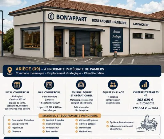 Fonds de commerce LA TOUR DU CRIEU