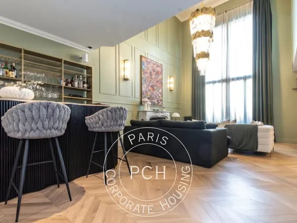 7 pièces meublé, balcon, terrasse, parking, Neuilly sur seine