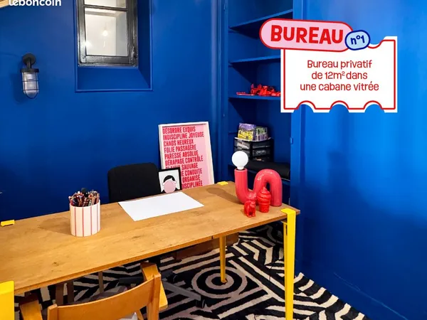 Bureaux à louer dans espace créatif en centre-ville