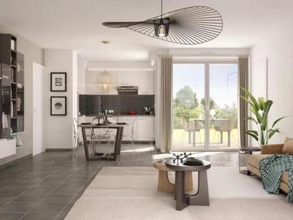 2 PIÈCES de 44m² + TERRASSE