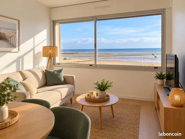 T2 30 m² rénové - VUE MER 🌊 - 4e avec ascenseur - Courseulles/Mer