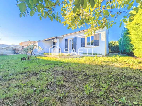 Maison de plain-pied, 3 chambres et garage