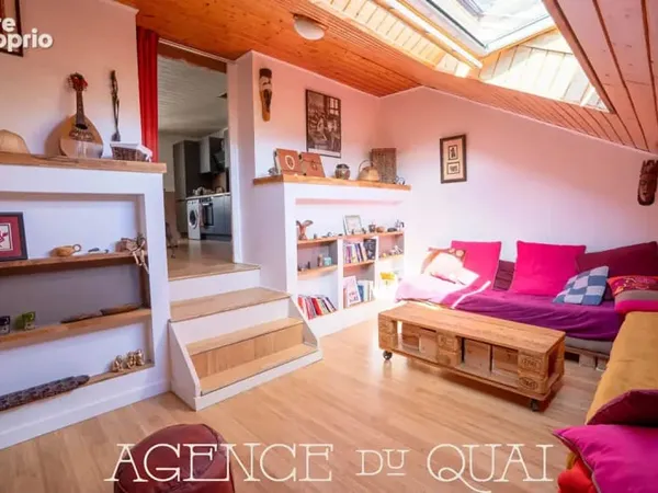 A vendre appartement en duplex - Concarneau 3 pièces 44 m² pondéré - 54m² au sol - Hyper centre