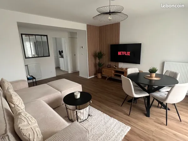 Appartement 2 chambres meublé refait à neuf POITIERS centre PAS DE FRAIS D'AGENCE