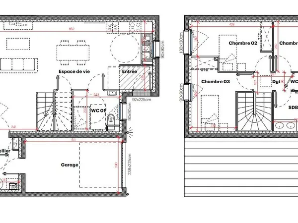 Maison carquefou 3 chambres