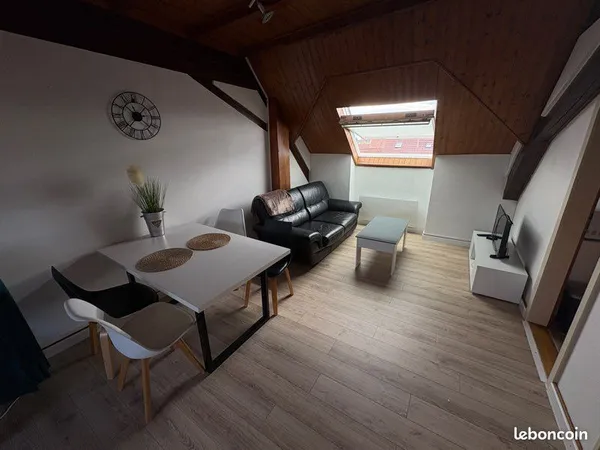 Studio meublé 30 m² traversant et lumineux