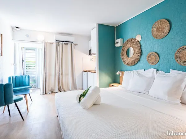 🏝️ Studio vue mer au Gosier - Résidence avec piscine - Idéal étudiant ou jeune actif