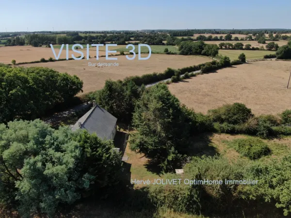 MAISON DE CAMPAGNE PLAIN-PIED 3 CHAMBRES SUR UN GRAND TERRAIN DE 1.2 ha