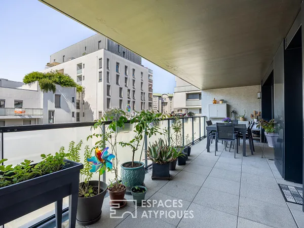 Contemporain avec terrasse et garage