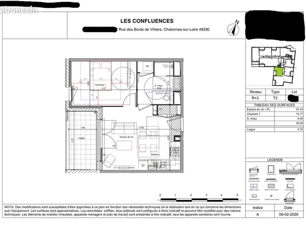 Charmant T2 meublé 39m2