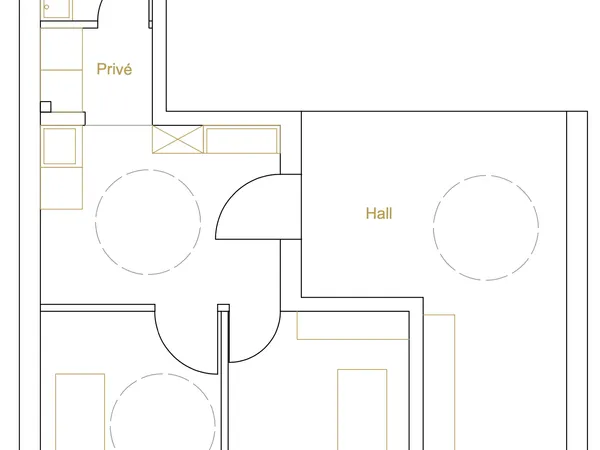 Cabinet de 2 bureaux + salle d'attente, refait à neuf par un architecte, à louer dans une rue calme 