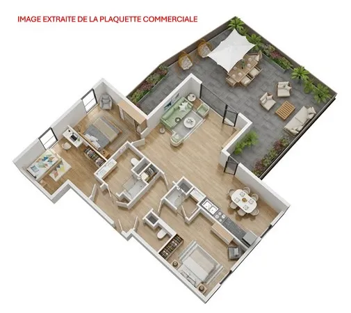 Appartement 3 pièces 83 m²