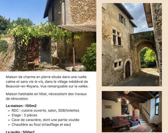 Maison en pierre à vendre
