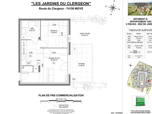 T2 REZ DE JARDIN NEUF EN FRAIS DE NOTAIRE REDUITS