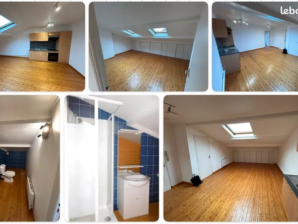 Appartement Arras 37 m2 lumineux à louer 63m2 au sol - Proche Université, Gare et Commerces