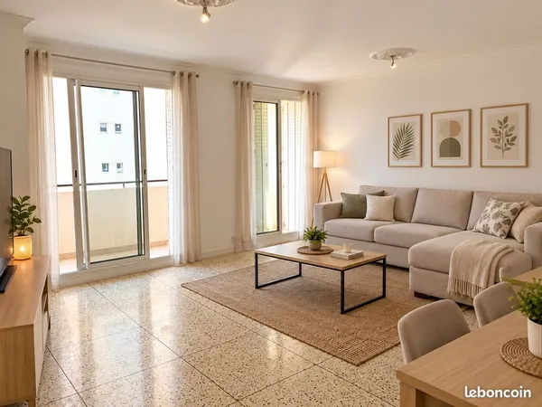 À vendre - Bel appartement T3, 2 chambres, Marseille Le Lancier