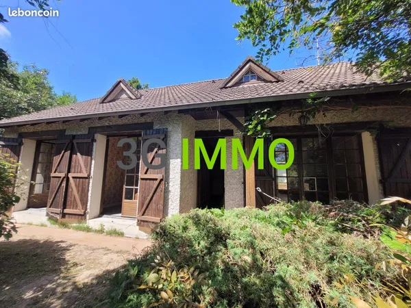 Vente | Maison et grand terrain | 5p | 3ch et 1 bureau | 144.27 m² | Thénioux | Véranda · Terrasse ·