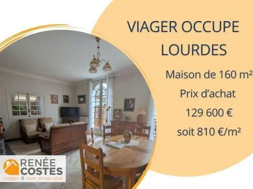 Viager occupé - F85-H79 ans - LOURDES (65100)
