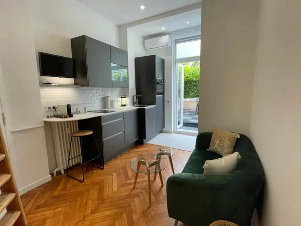 NICE-MUSICIENS, Studio meuble avec jardin/terrasse